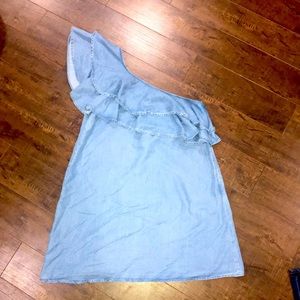 ZARA Asymmetrical Babydoll Dress